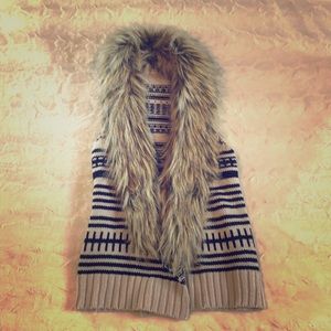 BB Dakota Fur Trimmed Vest